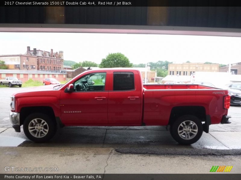 Red Hot / Jet Black 2017 Chevrolet Silverado 1500 LT Double Cab 4x4