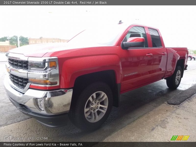 Red Hot / Jet Black 2017 Chevrolet Silverado 1500 LT Double Cab 4x4