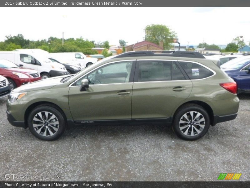 Wilderness Green Metallic / Warm Ivory 2017 Subaru Outback 2.5i Limited