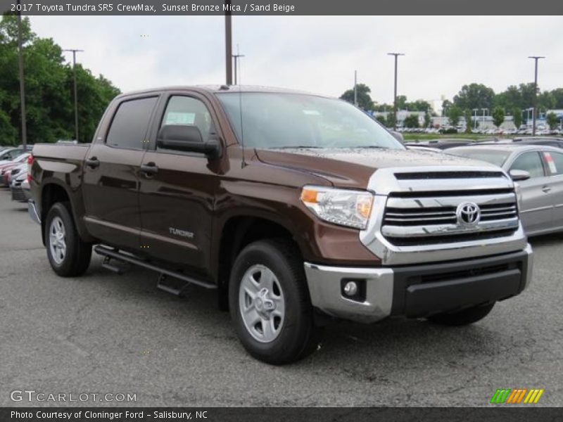 Sunset Bronze Mica / Sand Beige 2017 Toyota Tundra SR5 CrewMax