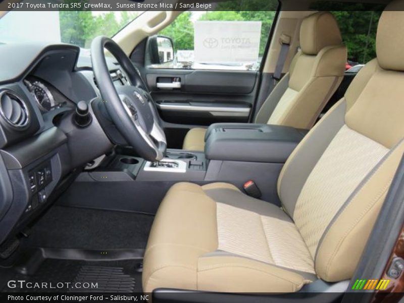 Front Seat of 2017 Tundra SR5 CrewMax