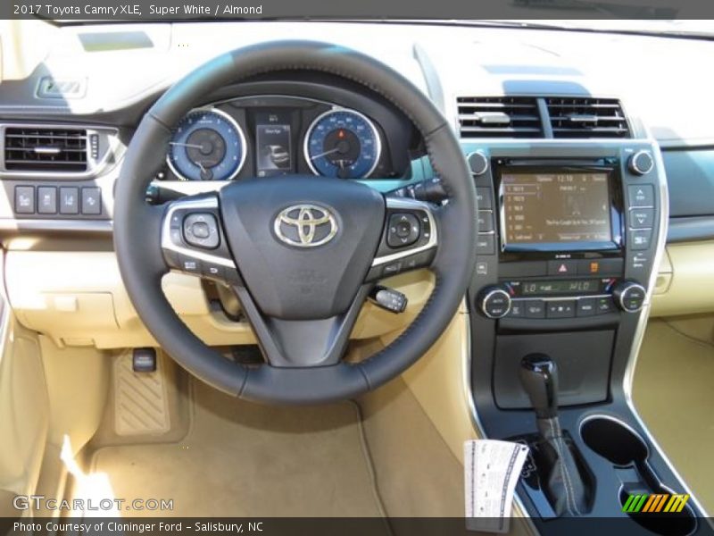 Super White / Almond 2017 Toyota Camry XLE