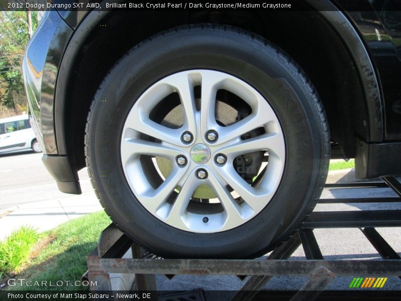Brilliant Black Crystal Pearl / Dark Graystone/Medium Graystone 2012 Dodge Durango SXT AWD