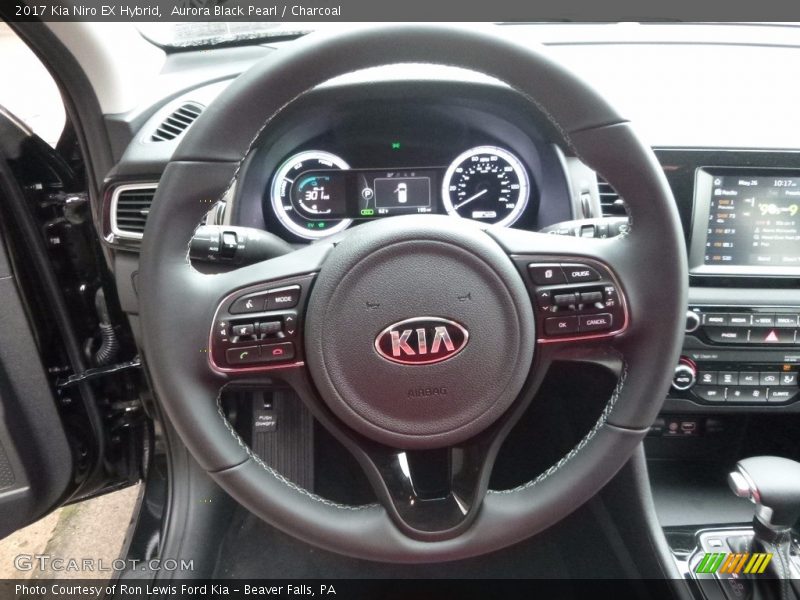 Aurora Black Pearl / Charcoal 2017 Kia Niro EX Hybrid