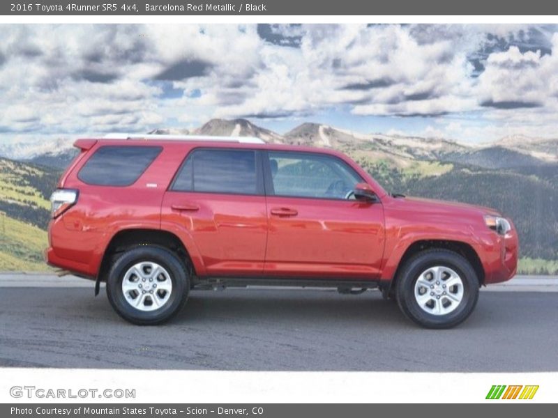 Barcelona Red Metallic / Black 2016 Toyota 4Runner SR5 4x4