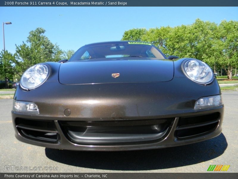 Macadamia Metallic / Sand Beige 2008 Porsche 911 Carrera 4 Coupe