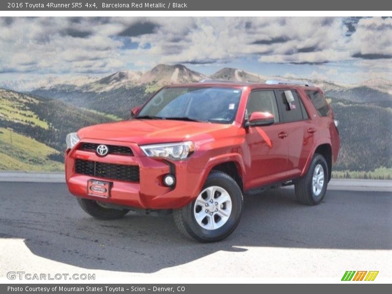 Barcelona Red Metallic / Black 2016 Toyota 4Runner SR5 4x4