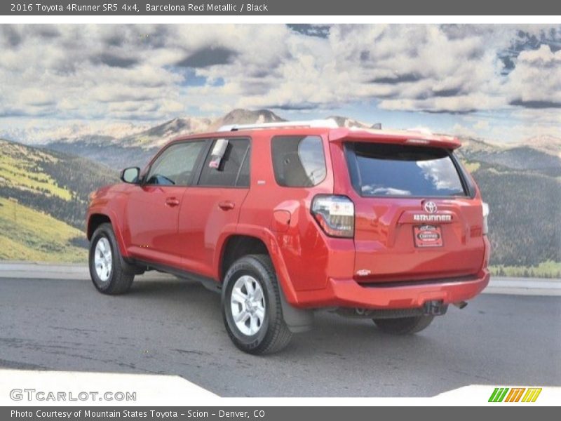 Barcelona Red Metallic / Black 2016 Toyota 4Runner SR5 4x4