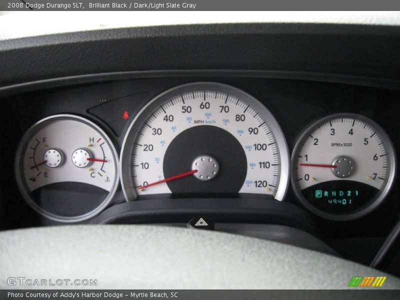 Brilliant Black / Dark/Light Slate Gray 2008 Dodge Durango SLT