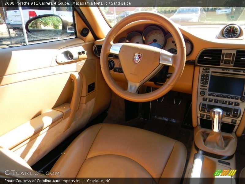 Macadamia Metallic / Sand Beige 2008 Porsche 911 Carrera 4 Coupe