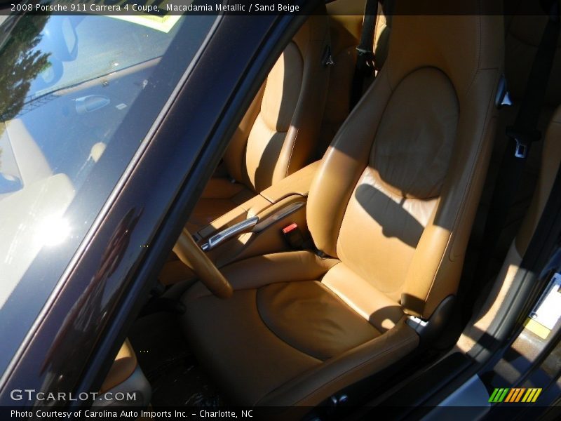 Macadamia Metallic / Sand Beige 2008 Porsche 911 Carrera 4 Coupe