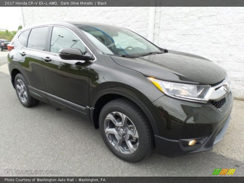 Dark Olive Metallic / Black 2017 Honda CR-V EX-L AWD