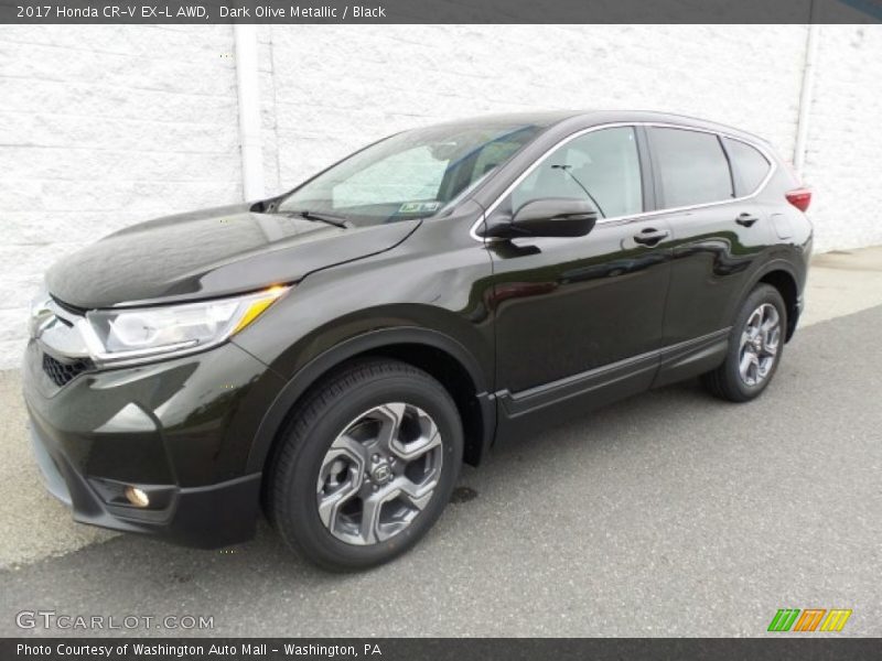 Dark Olive Metallic / Black 2017 Honda CR-V EX-L AWD