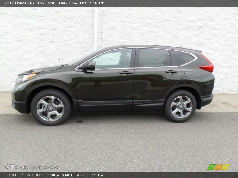 Dark Olive Metallic / Black 2017 Honda CR-V EX-L AWD