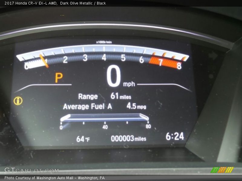 Dark Olive Metallic / Black 2017 Honda CR-V EX-L AWD