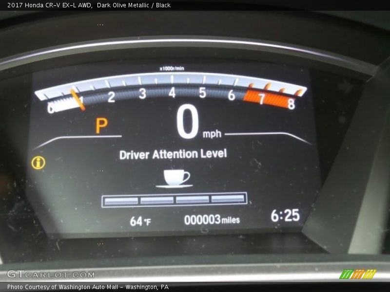Dark Olive Metallic / Black 2017 Honda CR-V EX-L AWD