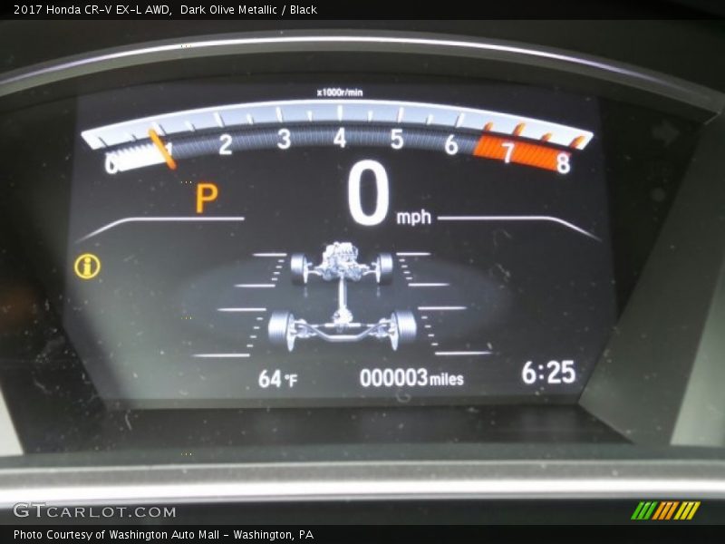 Dark Olive Metallic / Black 2017 Honda CR-V EX-L AWD