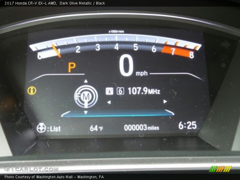 Dark Olive Metallic / Black 2017 Honda CR-V EX-L AWD