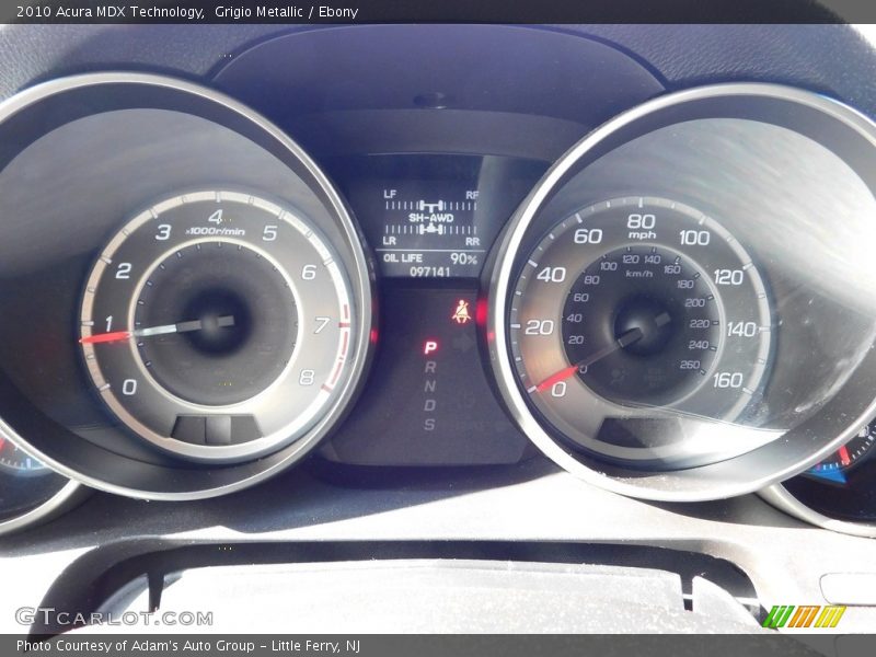 Grigio Metallic / Ebony 2010 Acura MDX Technology