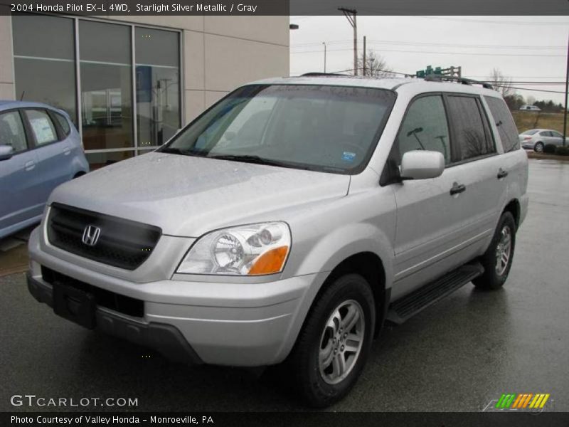 Starlight Silver Metallic / Gray 2004 Honda Pilot EX-L 4WD