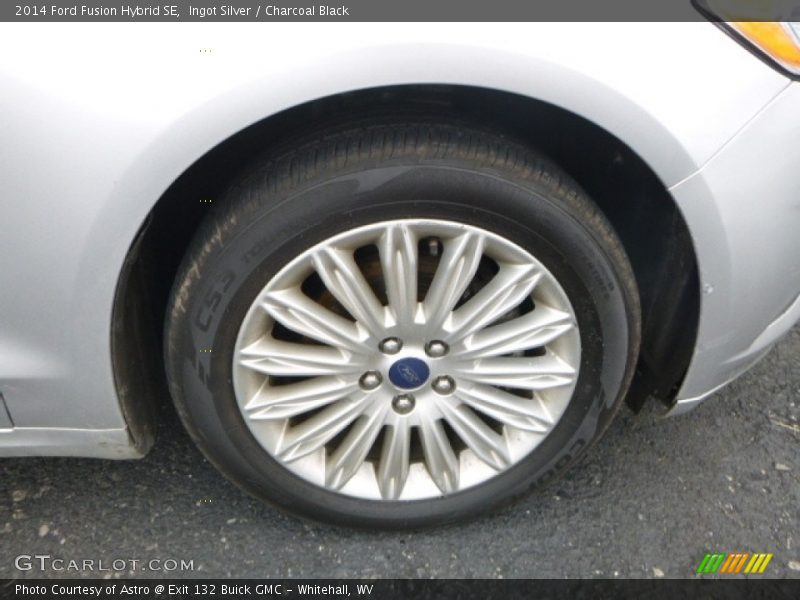 Ingot Silver / Charcoal Black 2014 Ford Fusion Hybrid SE