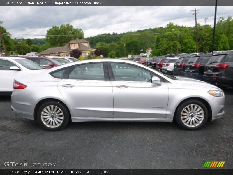Ingot Silver / Charcoal Black 2014 Ford Fusion Hybrid SE