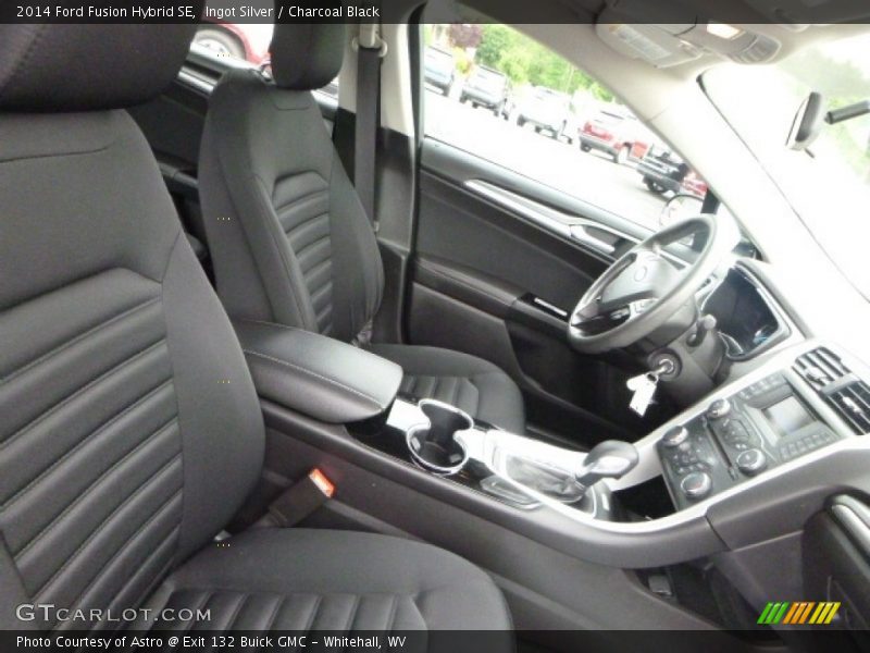 Ingot Silver / Charcoal Black 2014 Ford Fusion Hybrid SE