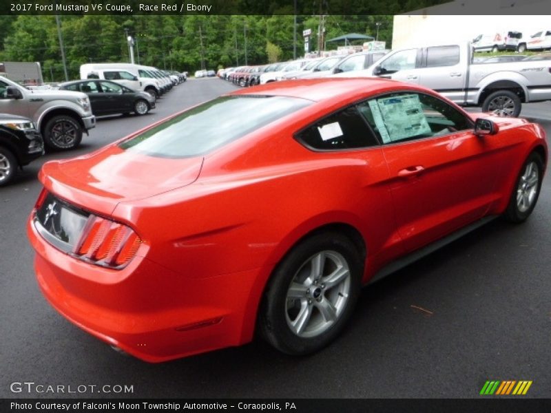 Race Red / Ebony 2017 Ford Mustang V6 Coupe