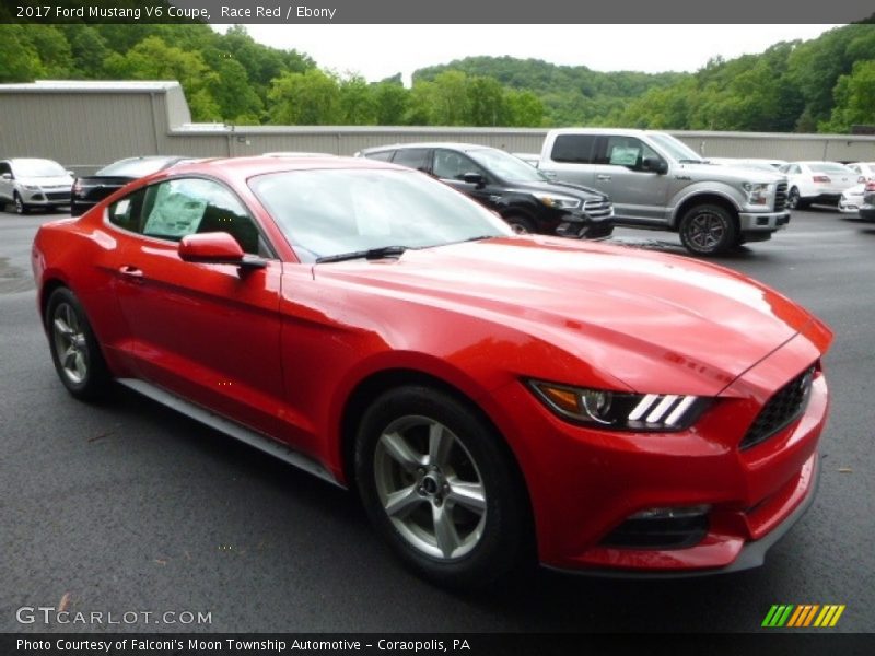 Race Red / Ebony 2017 Ford Mustang V6 Coupe