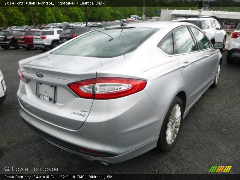 Ingot Silver / Charcoal Black 2014 Ford Fusion Hybrid SE
