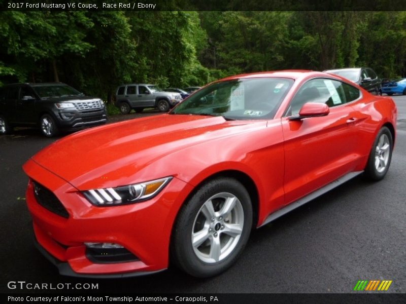 Race Red / Ebony 2017 Ford Mustang V6 Coupe