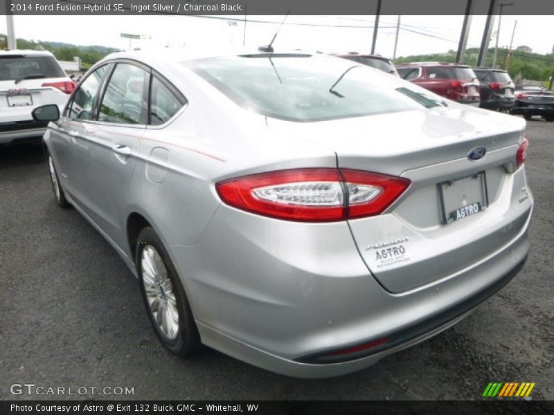 Ingot Silver / Charcoal Black 2014 Ford Fusion Hybrid SE