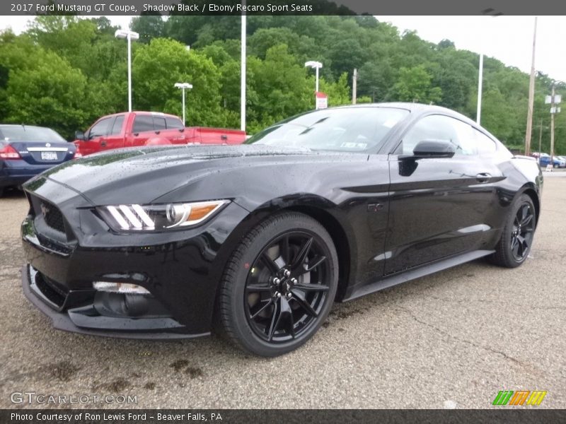 Shadow Black / Ebony Recaro Sport Seats 2017 Ford Mustang GT Coupe