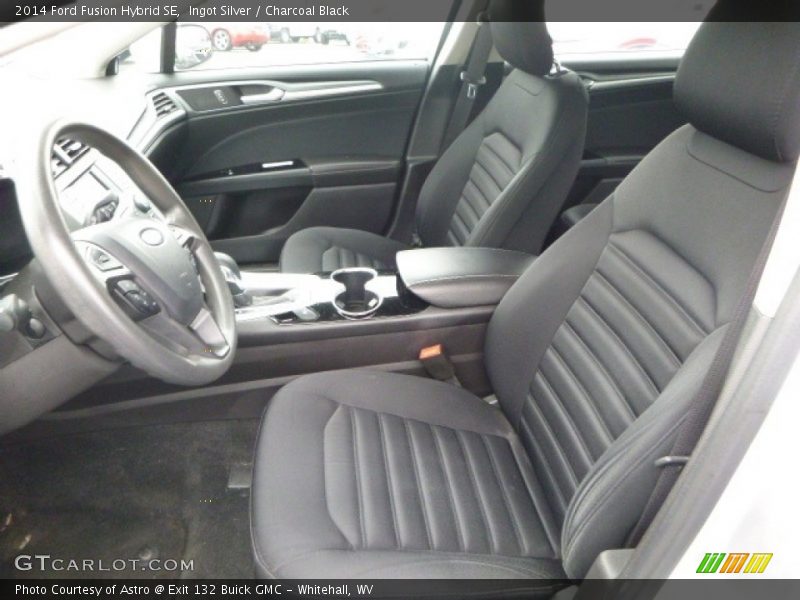 Ingot Silver / Charcoal Black 2014 Ford Fusion Hybrid SE