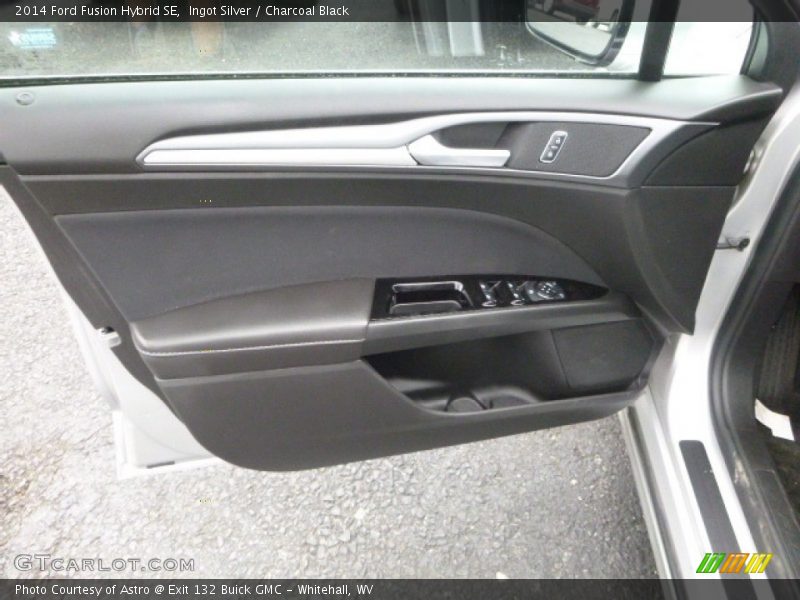 Ingot Silver / Charcoal Black 2014 Ford Fusion Hybrid SE