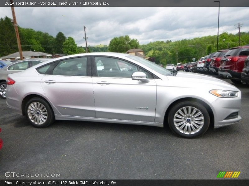Ingot Silver / Charcoal Black 2014 Ford Fusion Hybrid SE