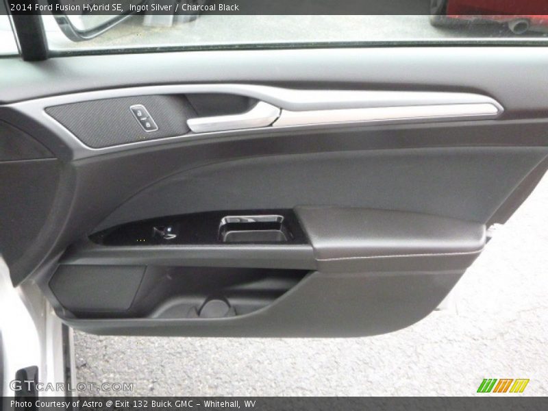 Ingot Silver / Charcoal Black 2014 Ford Fusion Hybrid SE