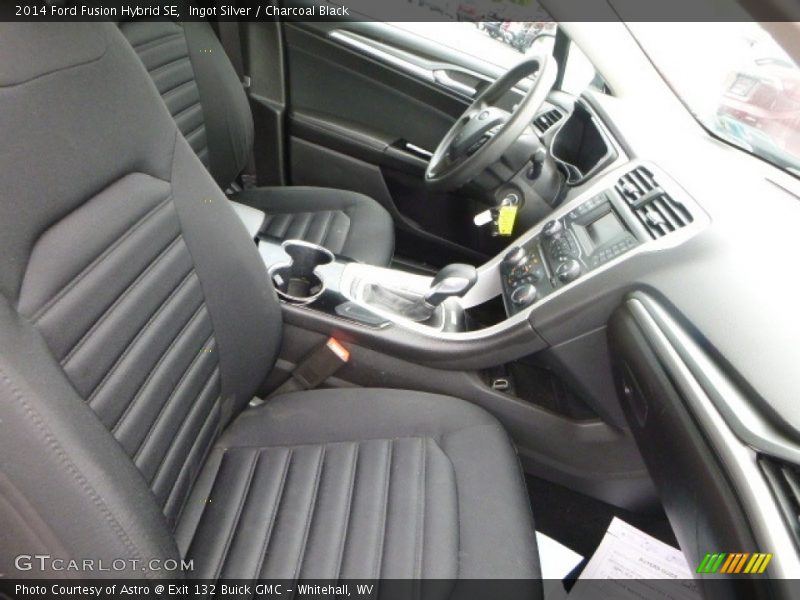 Ingot Silver / Charcoal Black 2014 Ford Fusion Hybrid SE