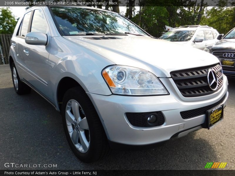 Alpine Rain Metallic / Black 2006 Mercedes-Benz ML 350 4Matic