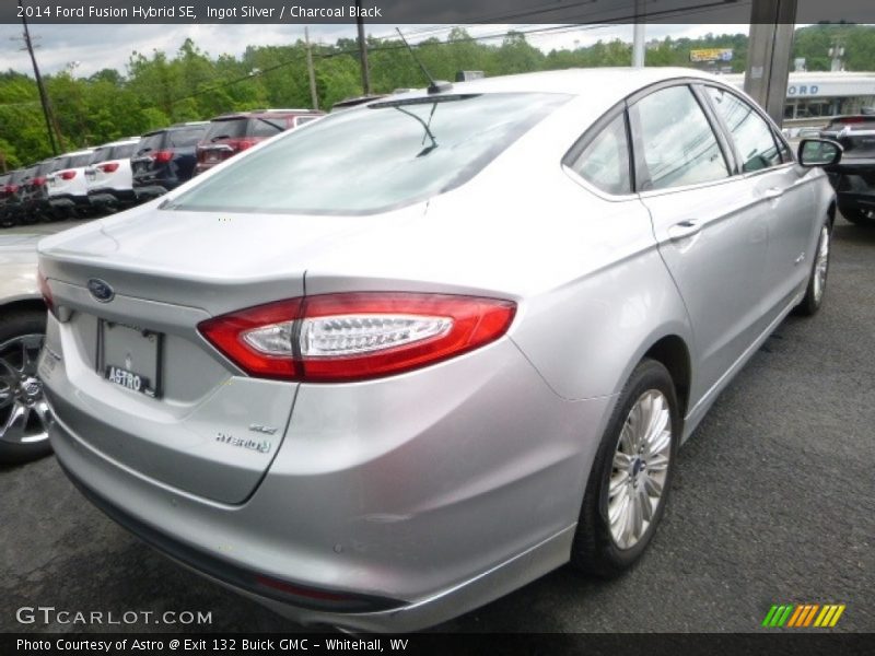 Ingot Silver / Charcoal Black 2014 Ford Fusion Hybrid SE