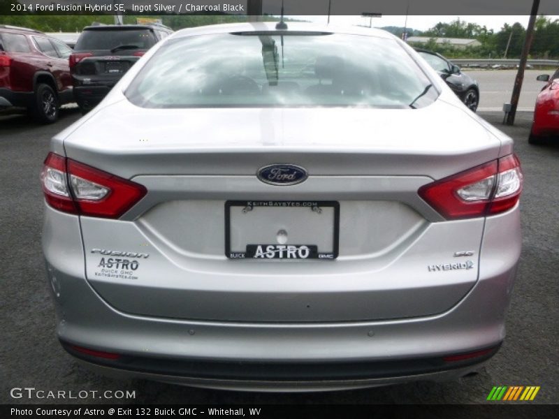 Ingot Silver / Charcoal Black 2014 Ford Fusion Hybrid SE