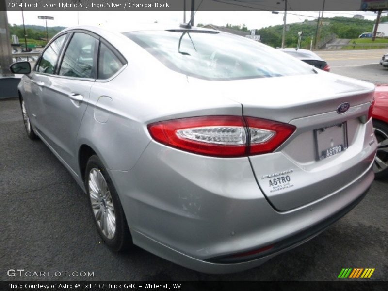 Ingot Silver / Charcoal Black 2014 Ford Fusion Hybrid SE