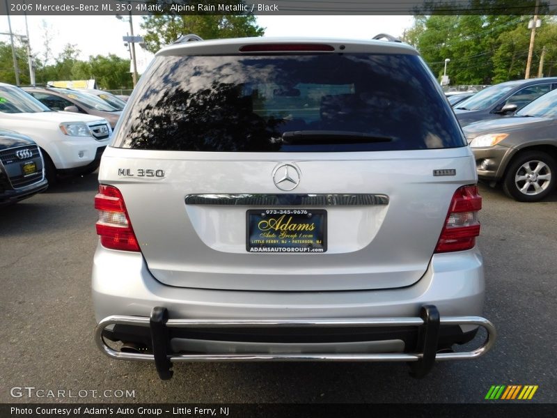 Alpine Rain Metallic / Black 2006 Mercedes-Benz ML 350 4Matic