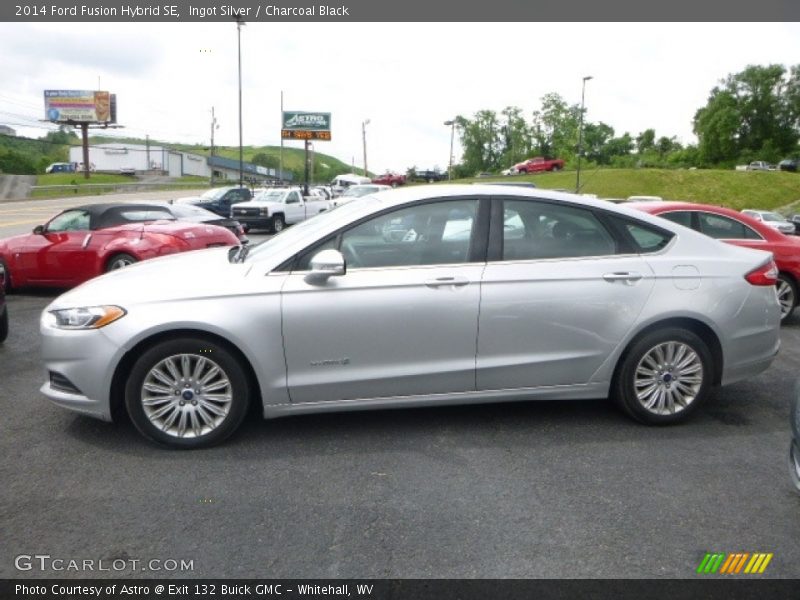 Ingot Silver / Charcoal Black 2014 Ford Fusion Hybrid SE