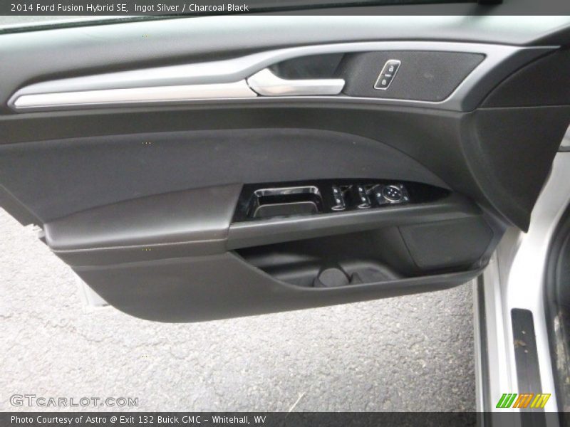 Ingot Silver / Charcoal Black 2014 Ford Fusion Hybrid SE