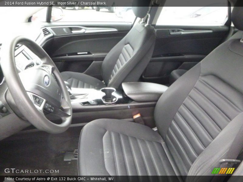 Ingot Silver / Charcoal Black 2014 Ford Fusion Hybrid SE