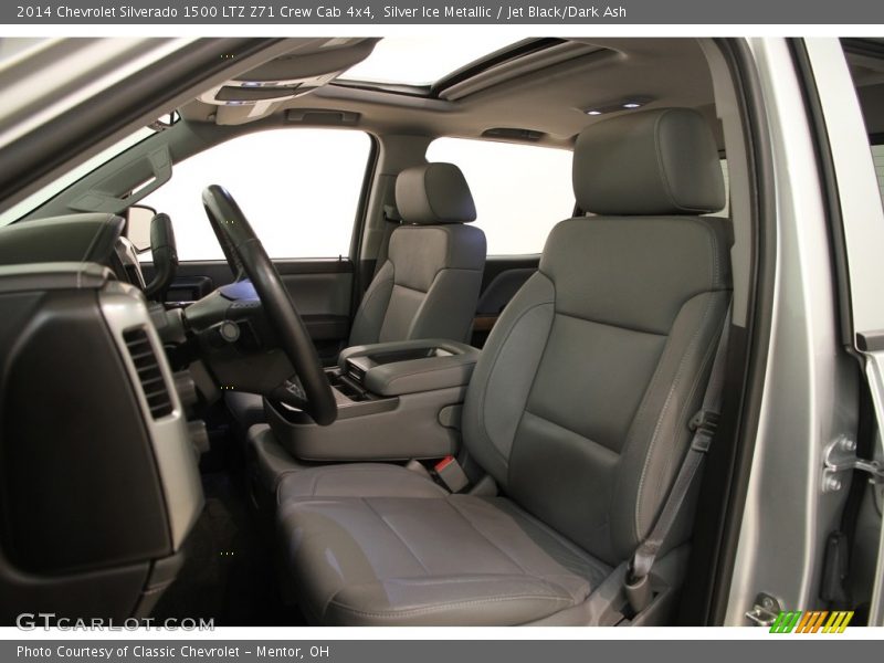 Silver Ice Metallic / Jet Black/Dark Ash 2014 Chevrolet Silverado 1500 LTZ Z71 Crew Cab 4x4