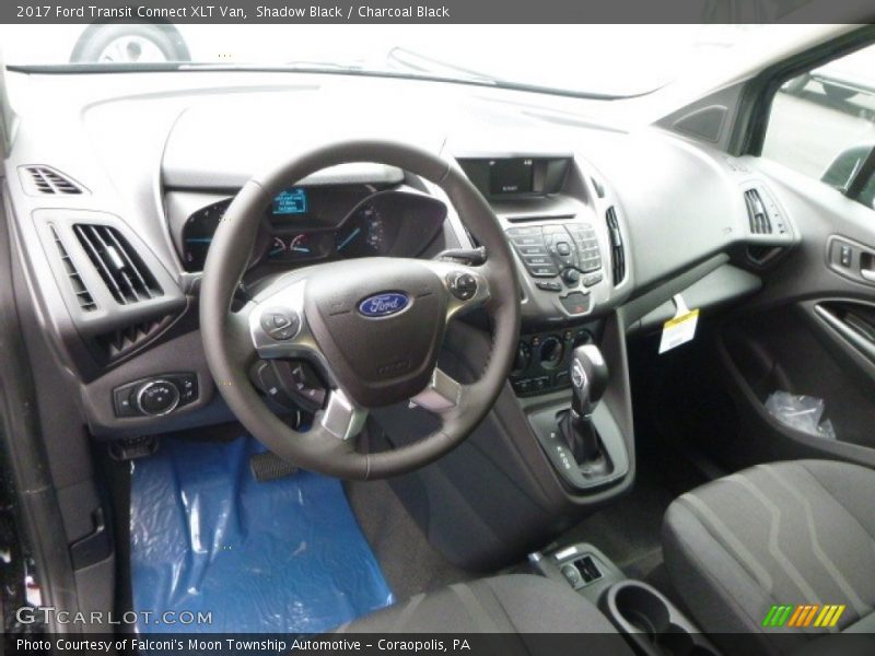  2017 Transit Connect XLT Van Charcoal Black Interior