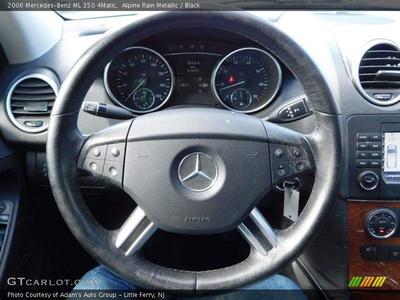 Alpine Rain Metallic / Black 2006 Mercedes-Benz ML 350 4Matic