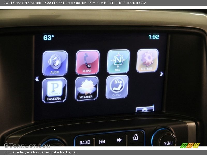 Silver Ice Metallic / Jet Black/Dark Ash 2014 Chevrolet Silverado 1500 LTZ Z71 Crew Cab 4x4